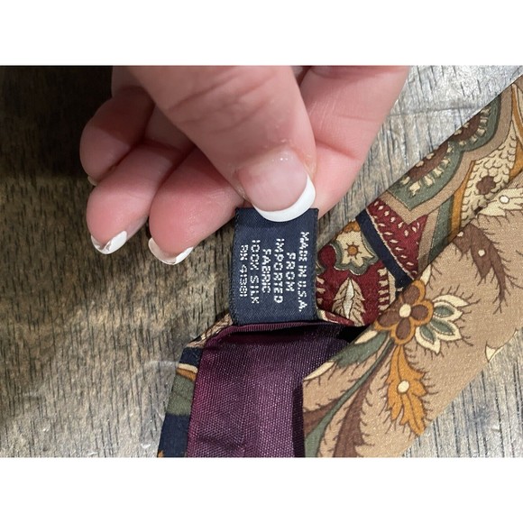 !POLO RALPH LAUREN! and * Burberry* Neck Tie Bundle 100% silk Stripe/Paisley EUC - Picture 8 of 13